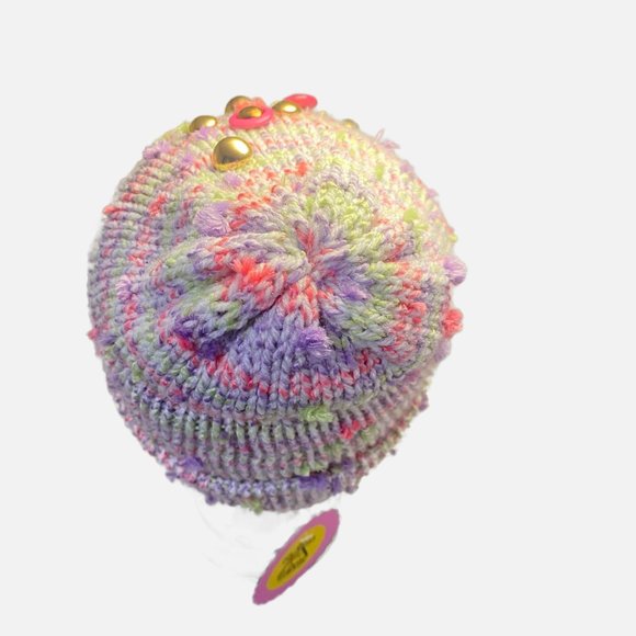 Plasma Beamz Handmade Pink & Gold Marled Beanie main image 9